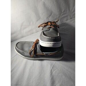 Sperry Top Sider Grey Leather Boat Shoe Size 10.5 Mens STS18788